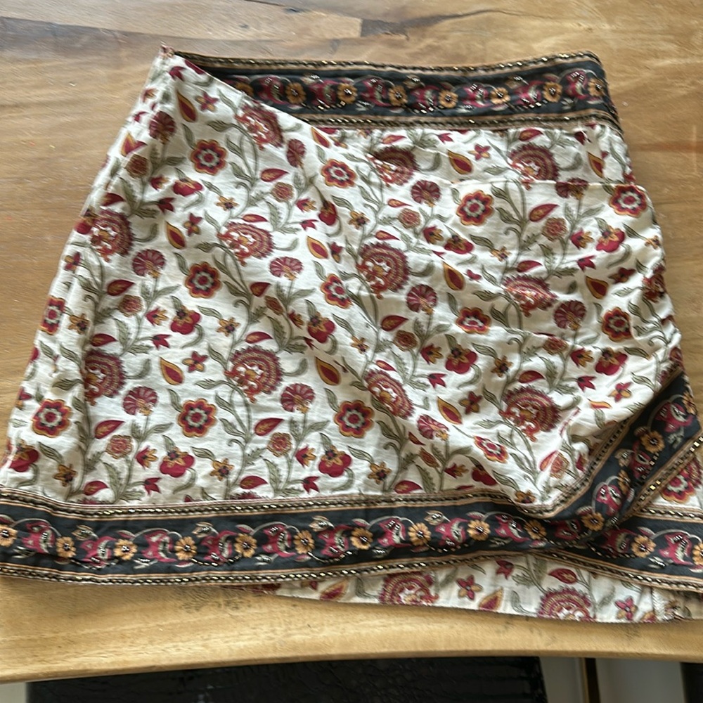 Zara wrap front mini skirt